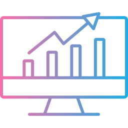 gráfico de crescimento Ícone