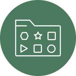 Unstructured data icon