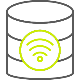 drahtlose datenbank icon