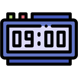 Digital clock icon