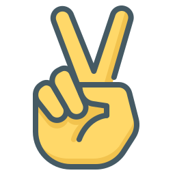 zwei finger icon