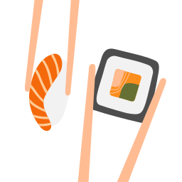 sushi rolle icon