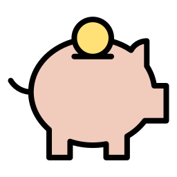 Piggy bank icon