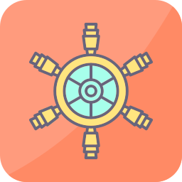 Ship wheel icon