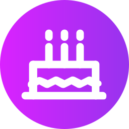 Birthday cake icon