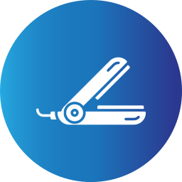 Hair straightener icon