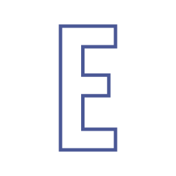 Letter e icon