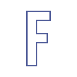 Letter f icon