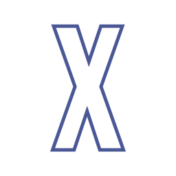 Letter x icon