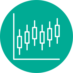 gráfico de velas Ícone
