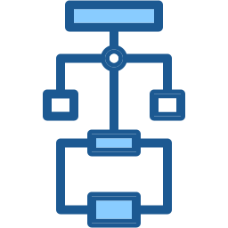 diagramma di flusso icona