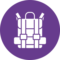 Travel bag icon