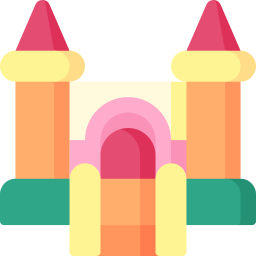 Inflatable castle icon