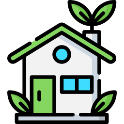 Eco house icon