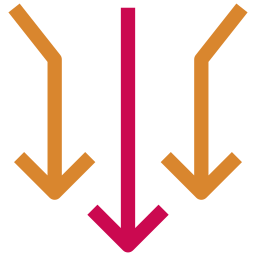 pfeile runter icon