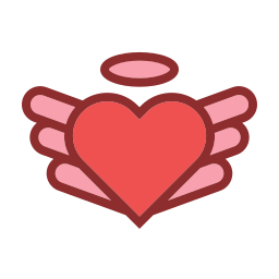 Heart wings icon