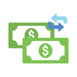 Money exchange icon