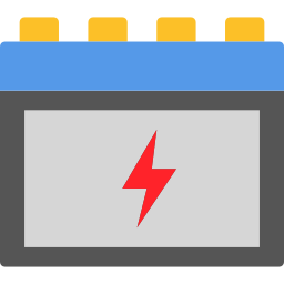 batteria dell'auto icona