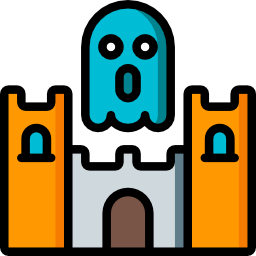 Haunted house icon