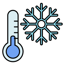 bassa temperatura icona