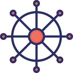 Ship wheel icon