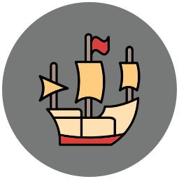 Pirate ship icon