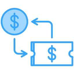 Money exchange icon