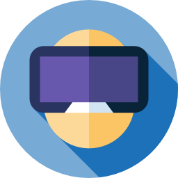 Virtual reality glasses icon