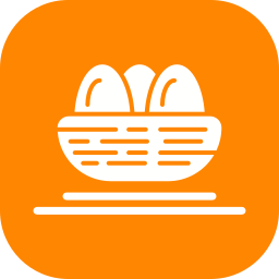 Eggs basket icon