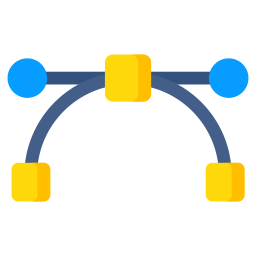 strumento bézier icona