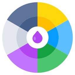 ruota dei colori icona