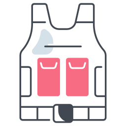 Bullet proof vest icon