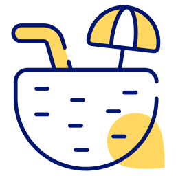 Coconut drink icon