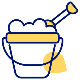 Sand bucket icon