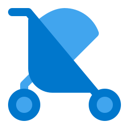 Baby stroller icon