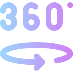 360 degrees icon