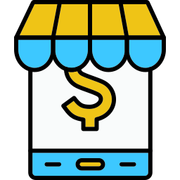 Mobile shop icon