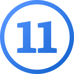 numéro 11 Icône