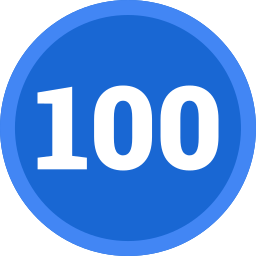 One hundred icon