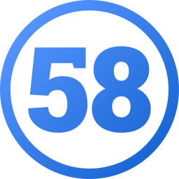 Fifty eight icon