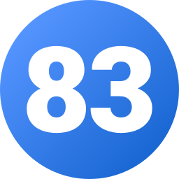 número 83 Ícone