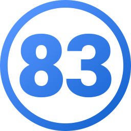 Number 83 icon