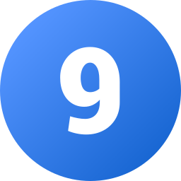 Number 9 icon