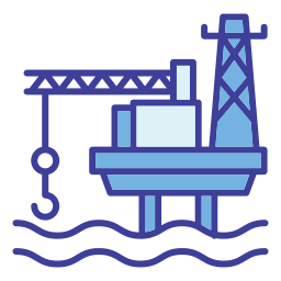 piattaforma petrolifera icona