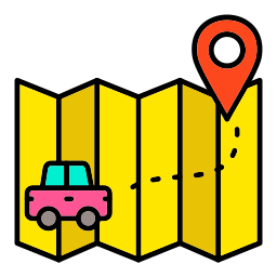 Map travel icon