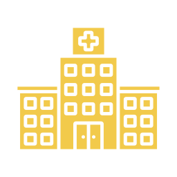 Hospital building icon