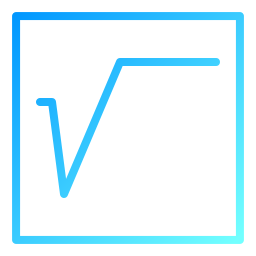 Квадратный корень иконка