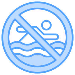 schwimmen verboten icon