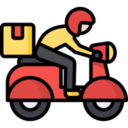 Delivery bike icon