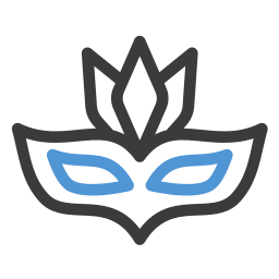 Carnival mask icon